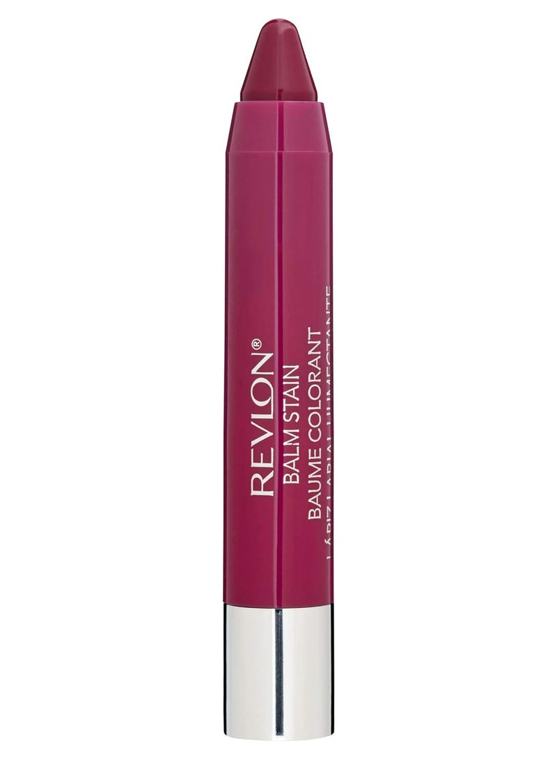 Revlon Lip Balm, Tinted Lip Stain, Face Makeup with Lasting Hydration, Infused with Shea Butter, Mango & Coconut Butter, Shimmer Finish, 0.01 Oz Smitten - Image 1