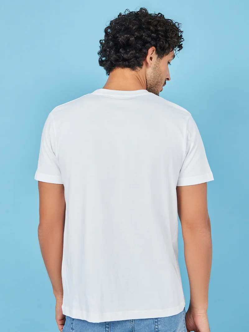 Styli You Can Do It Slogan Print Regular Fit T-shirt