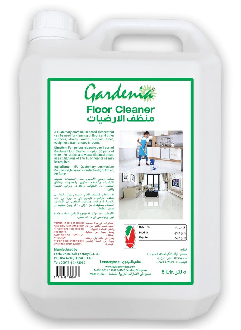 Gardenia - Floor Cleaner Liquid Lemongrass 5 Liter - Image 1