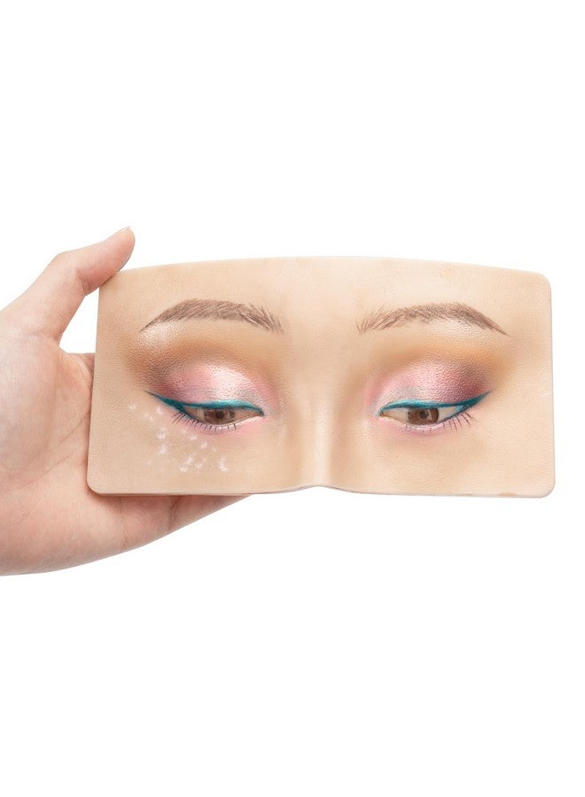 FTOYIN Makeup Practice Face Board 3D Realistic Pad, Reusable eyeshadow practice eyes for Makeup Artist Board Makeup Practice, Eyeshadow Eyeliner Eyebrow Mapping Realistic Face Skin make up practice face - Image 1