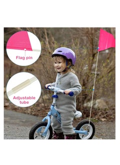 6ft Bike Safety Flag with Fiberglass Pole & Mounting Bracket, Trailer Flag, Bicycle Bracket Height, Visibility for Kids Adults (Pink) - pzsku/Z1CF1FA0E28BDD55A951EZ/45/_/1671027277/7d372213-ead2-4154-a800-277f948153c0