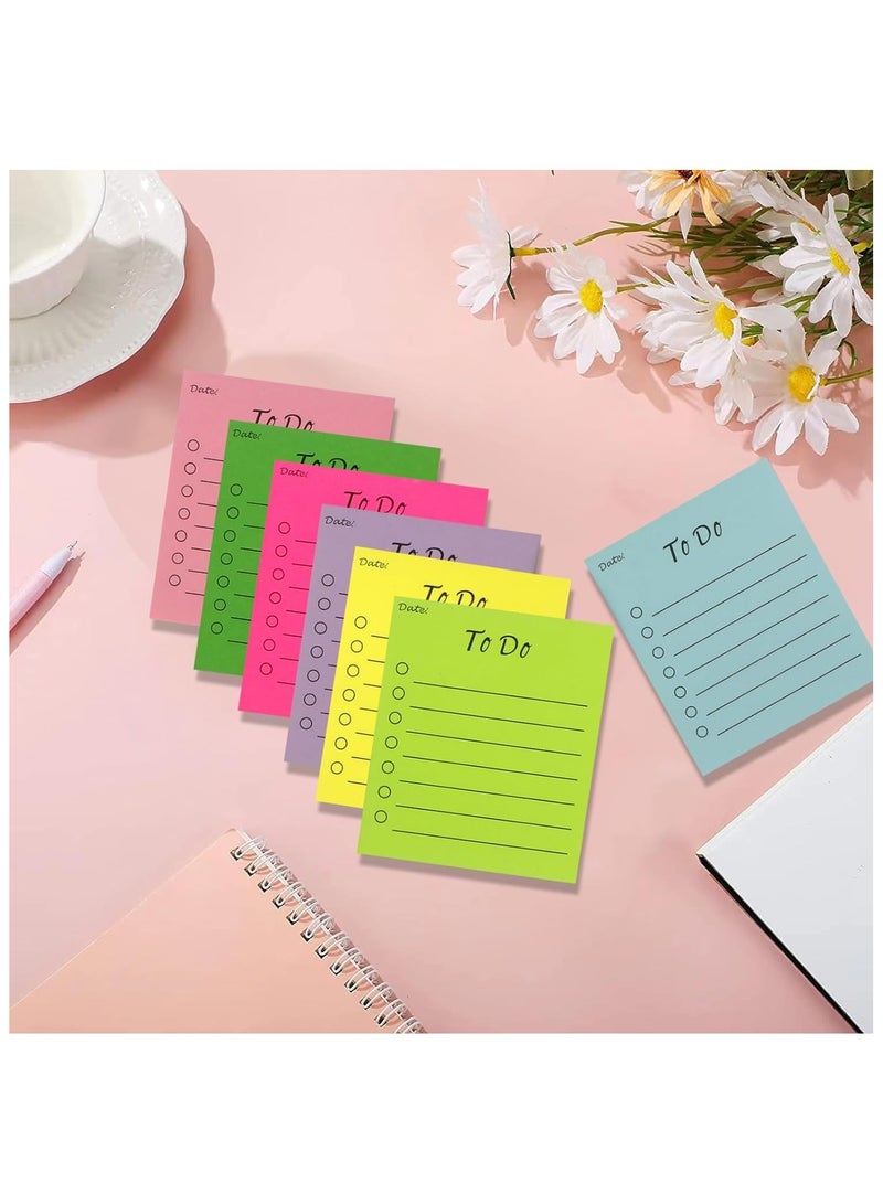 Generic 12 Pack Colorful Lined Sticky Notes, 9x7.6 cm to Do List Sticky Notes, 504 Sheets Self-Stick Note Pads with Line Colorful Post Memos for Office School Home Planner Reminder Supplies  - Image 5