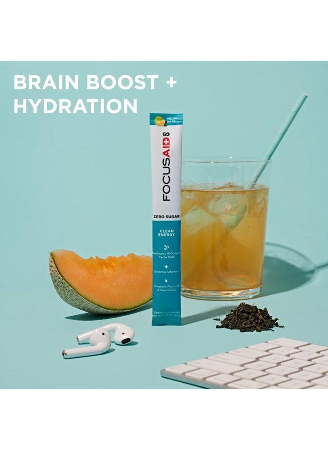 LIFEAID - FOCUSAID GO Nootropics Energy Blend, Zero Sugar, Alpha-GPC, GABA, B-Complex, Yerba Mate, Green Tea, Keto Friendly, 100mg Natural Caffeine (Pack of 14) - Image 1