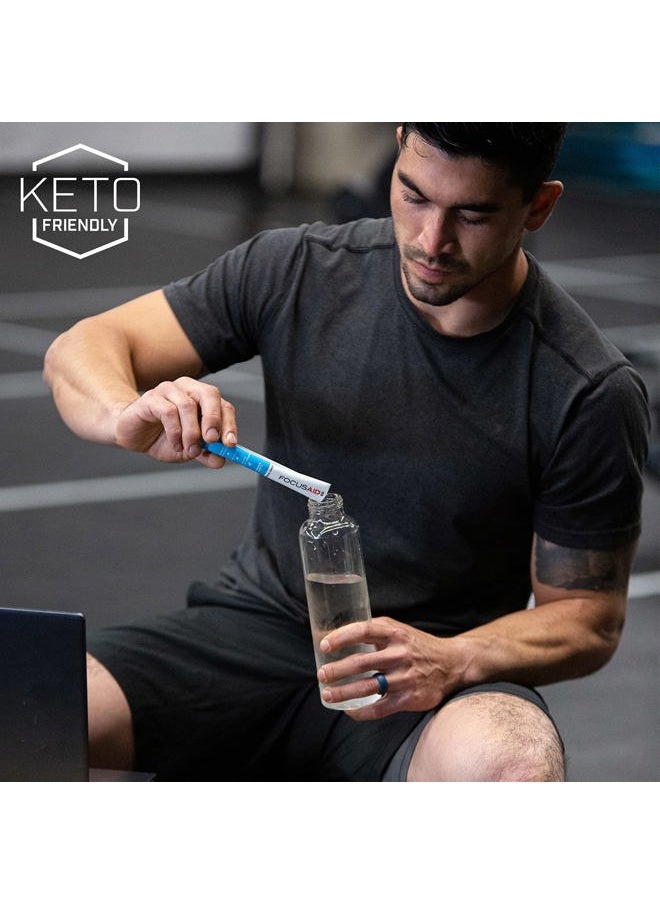 LIFEAID - FOCUSAID GO Nootropics Energy Blend, Zero Sugar, Alpha-GPC, GABA, B-Complex, Yerba Mate, Green Tea, Keto Friendly, 100mg Natural Caffeine (Pack of 14) - Image 1