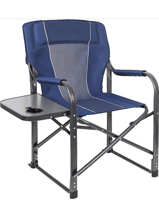 SMART HOME Folding chair with armrest and side table, picnic seat, sports chair, outdoor chair and garden chair - Image 2