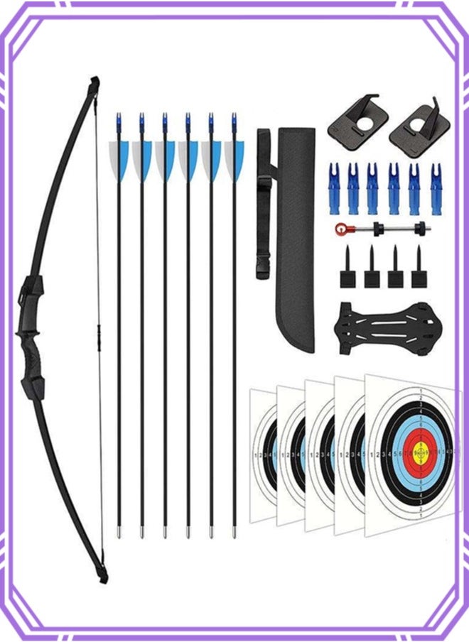 APEX Bow and Arrow Set for Teens, Beginner Practice Bow, Youth Bow and Arrow with 6 Arrows and Accessories for Outdoor Sports Game  - Image 1