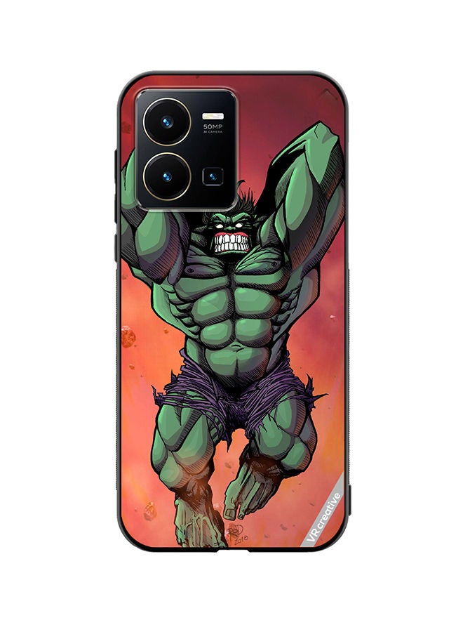 Protective Case Cover For Vivo Y35 Hulk Angry Design Multicolour