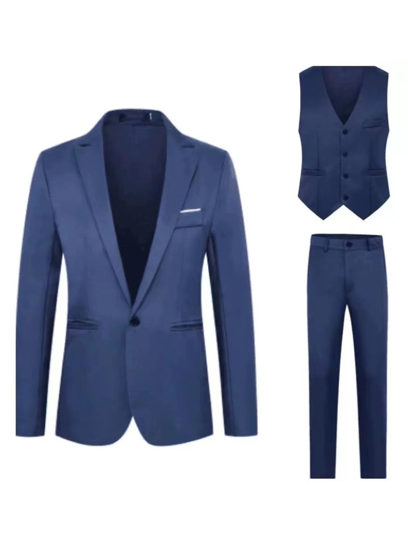 KUYING New Slim Fit Suit Set