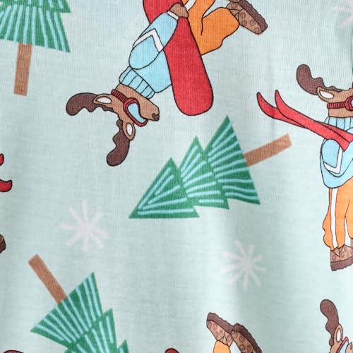 Butterblu Scout Sleep & Play 100% Organic Cotton Footed Zip Front Sleeper Pajamas for Baby Boys, Born to Ride, 0-3 Months - Image 2
