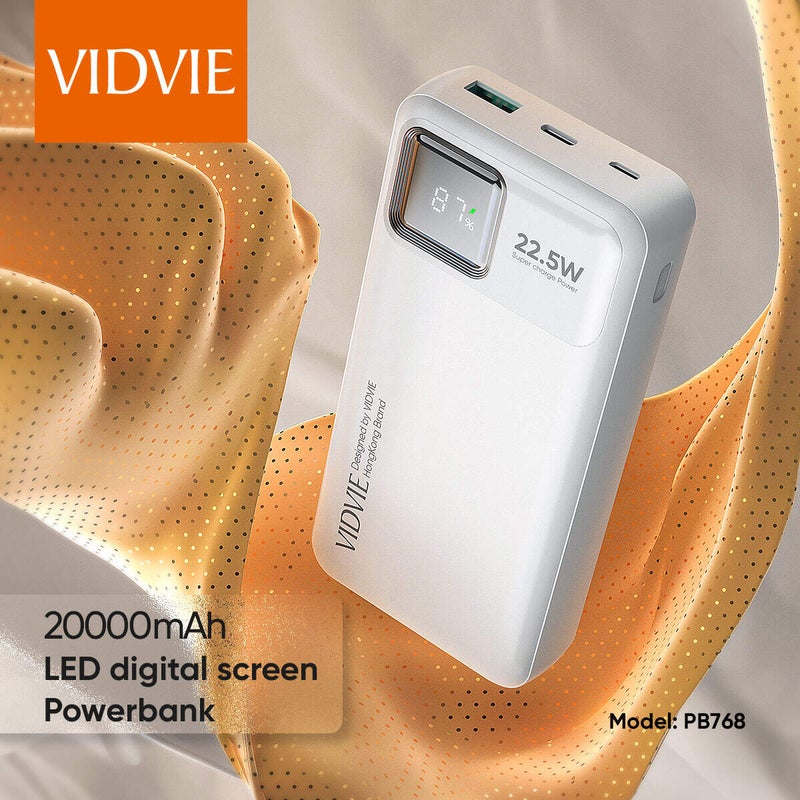 Vidvie بنك الطاقة PB768 بسعة عالية 20,000mAh لجميع أجهزتك - Image 4