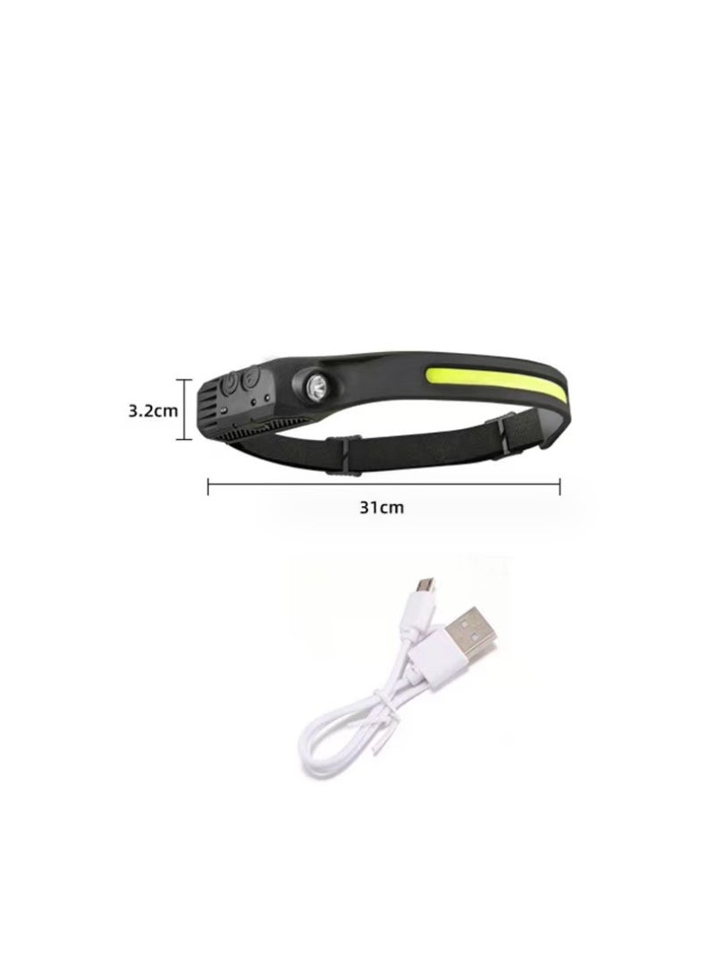 Wave Sensor Headlight Super Bright LED Light for Running and Cycling