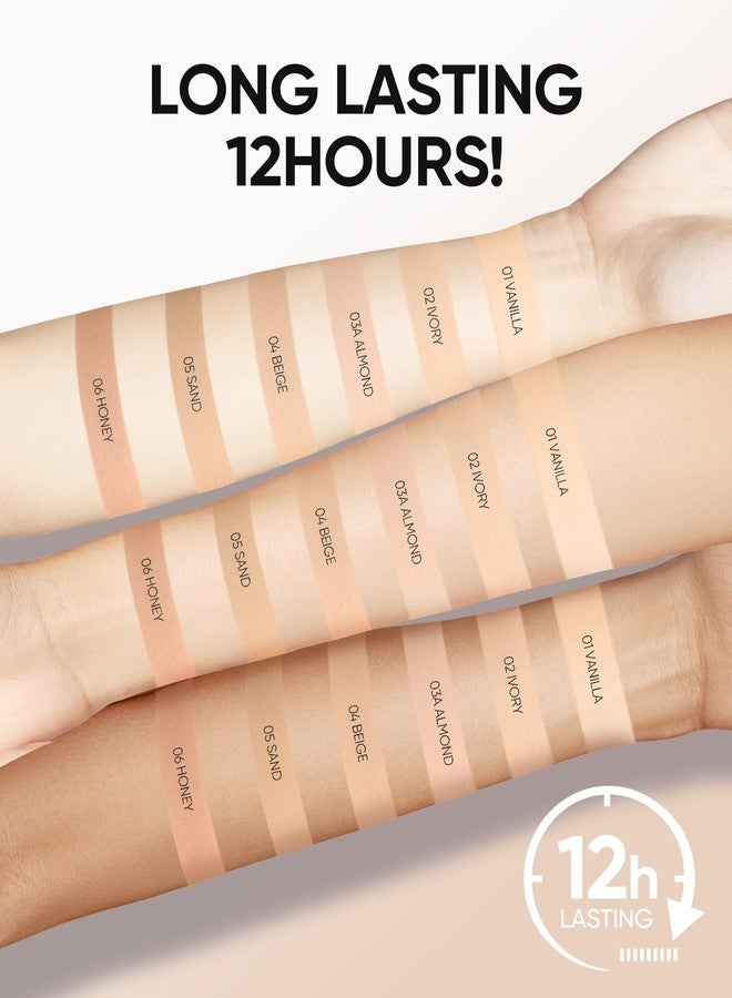 SKINTIFIC Cushion Foundation | Full coverage, Weightless, Skin fit, Satin Glow Finish, Oil-Control Waterproof Foundation, Sweatproof Flawless BB Cream CC Korean Makeup - Image 4