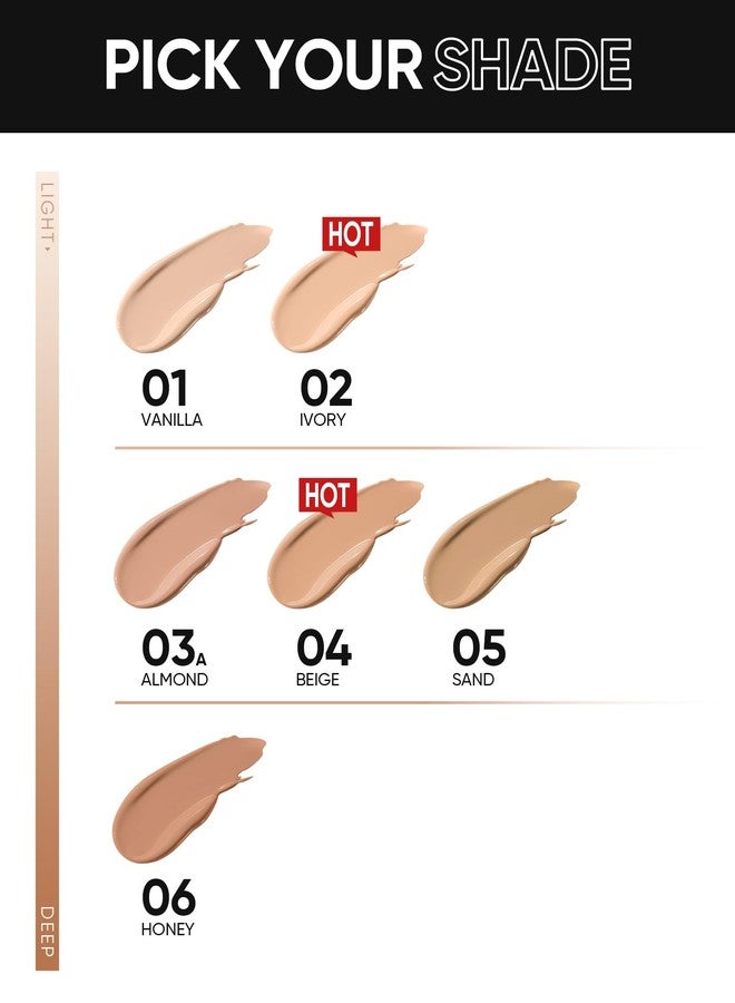 SKINTIFIC Cushion Foundation | Full coverage, Weightless, Skin fit, Satin Glow Finish, Oil-Control Waterproof Foundation, Sweatproof Flawless BB Cream CC Korean Makeup - Image 3