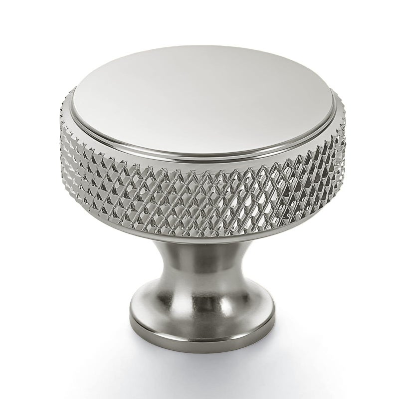 Coinkoly 30 Pack 11530mm Brushed Satin Nickel Knurled Cabinet Knobs for Dresser Kitchen Knobs for Cabinets Single Hole Cabinet Pulls Hardware - Image 2