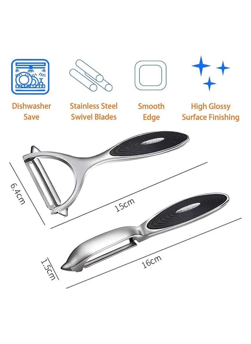 Generic - Kitchen Vegetable Peeler for Fruit，Peeler for kitchen，Potato peelers， Y-shaped and I-Stainless Steel Peeler with ergonomic non-slip handle and sharp blade - Image 1