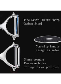 Generic Kitchen Vegetable Peeler for Fruit，Peeler for kitchen，Potato peelers， Y-shaped and I-Stainless Steel Peeler with ergonomic non-slip handle and sharp blade  - Image 4