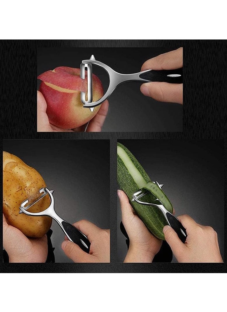 Generic - Kitchen Vegetable Peeler for Fruit，Peeler for kitchen，Potato peelers， Y-shaped and I-Stainless Steel Peeler with ergonomic non-slip handle and sharp blade - Image 1