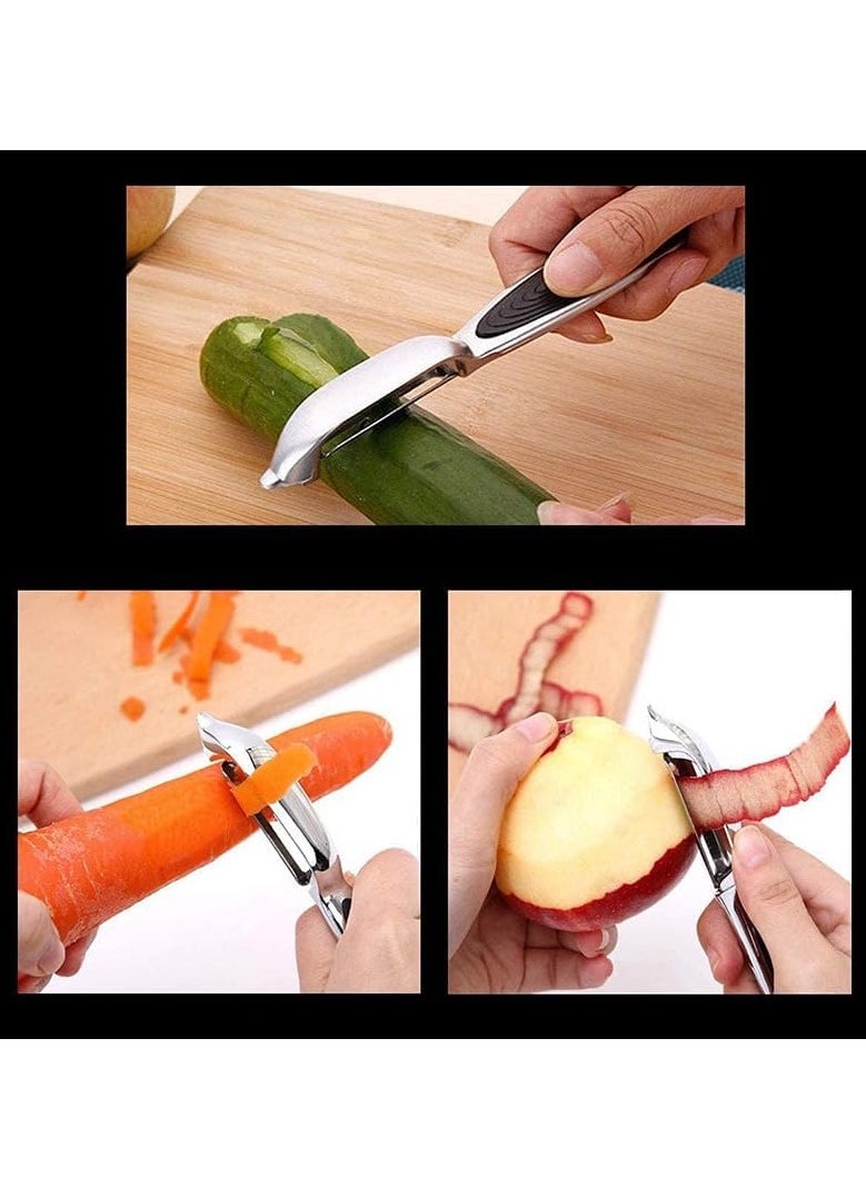Generic - Kitchen Vegetable Peeler for Fruit，Peeler for kitchen，Potato peelers， Y-shaped and I-Stainless Steel Peeler with ergonomic non-slip handle and sharp blade - Image 1