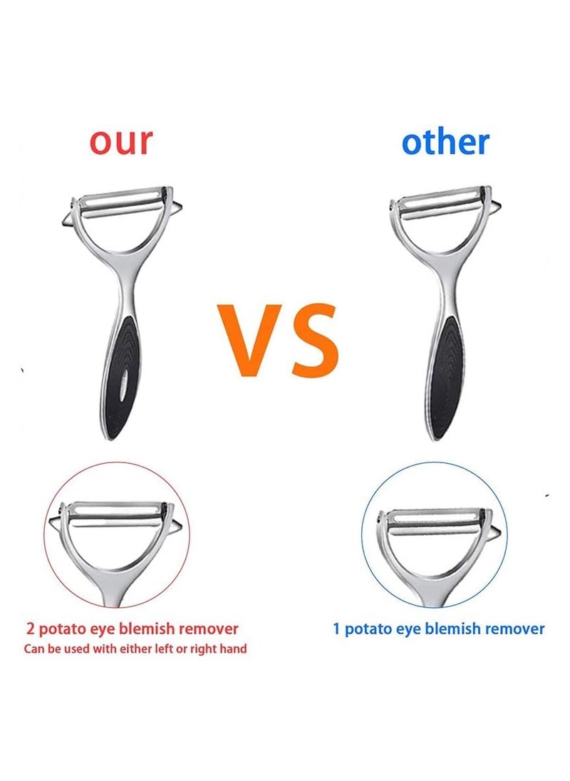 Generic - Kitchen Vegetable Peeler for Fruit，Peeler for kitchen，Potato peelers， Y-shaped and I-Stainless Steel Peeler with ergonomic non-slip handle and sharp blade - Image 1