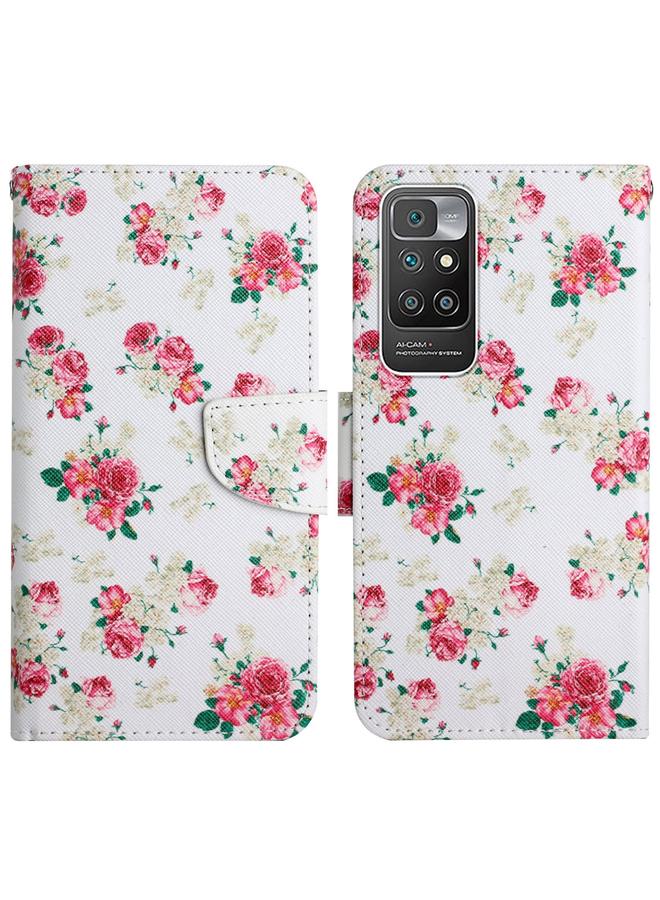 Case For Xiaomi Redmi 10 Painted Pattern Flip Leather Phone Case