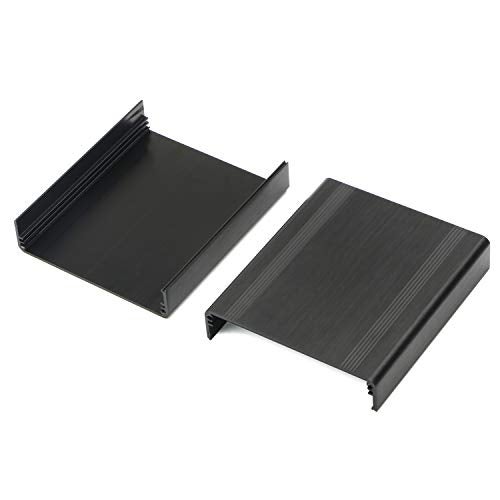 JIUWU صندوق مشروع علبة إلكترونية من الألمنيوم المنفصل بتصميم سطحي JIUWU، 88x38x100 مم (WHL)، أسود - Image 3