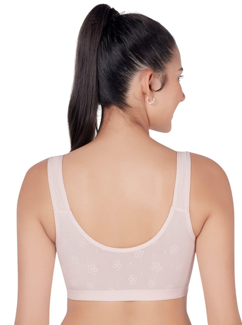 PLUMBURY Women Lightly Padded Front Open Nursing|Feeding| Maternity Bra,Beige, Size 42 - Image 3
