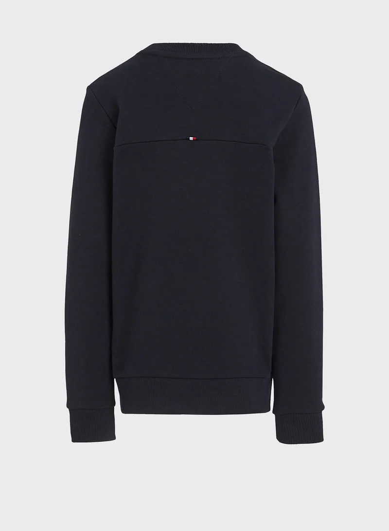 تومي هيلفيغر STAMP EMBROIDERY REG SWEATSHIRT