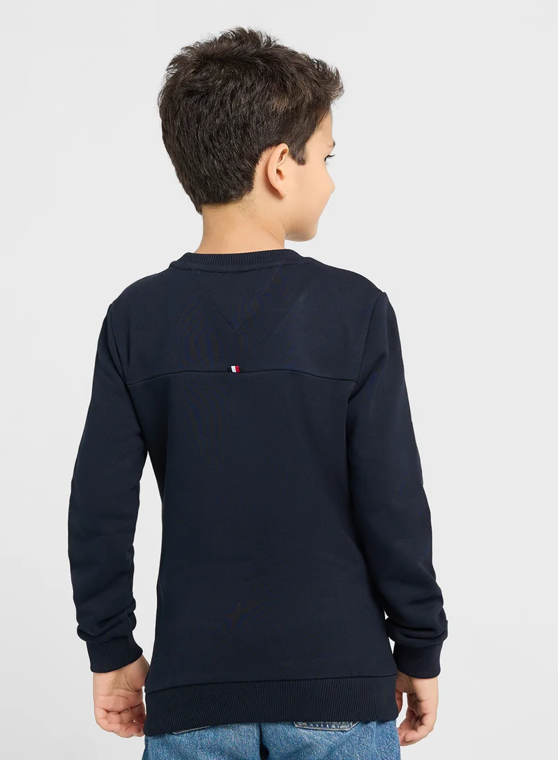 تومي هيلفيغر STAMP EMBROIDERY REG SWEATSHIRT