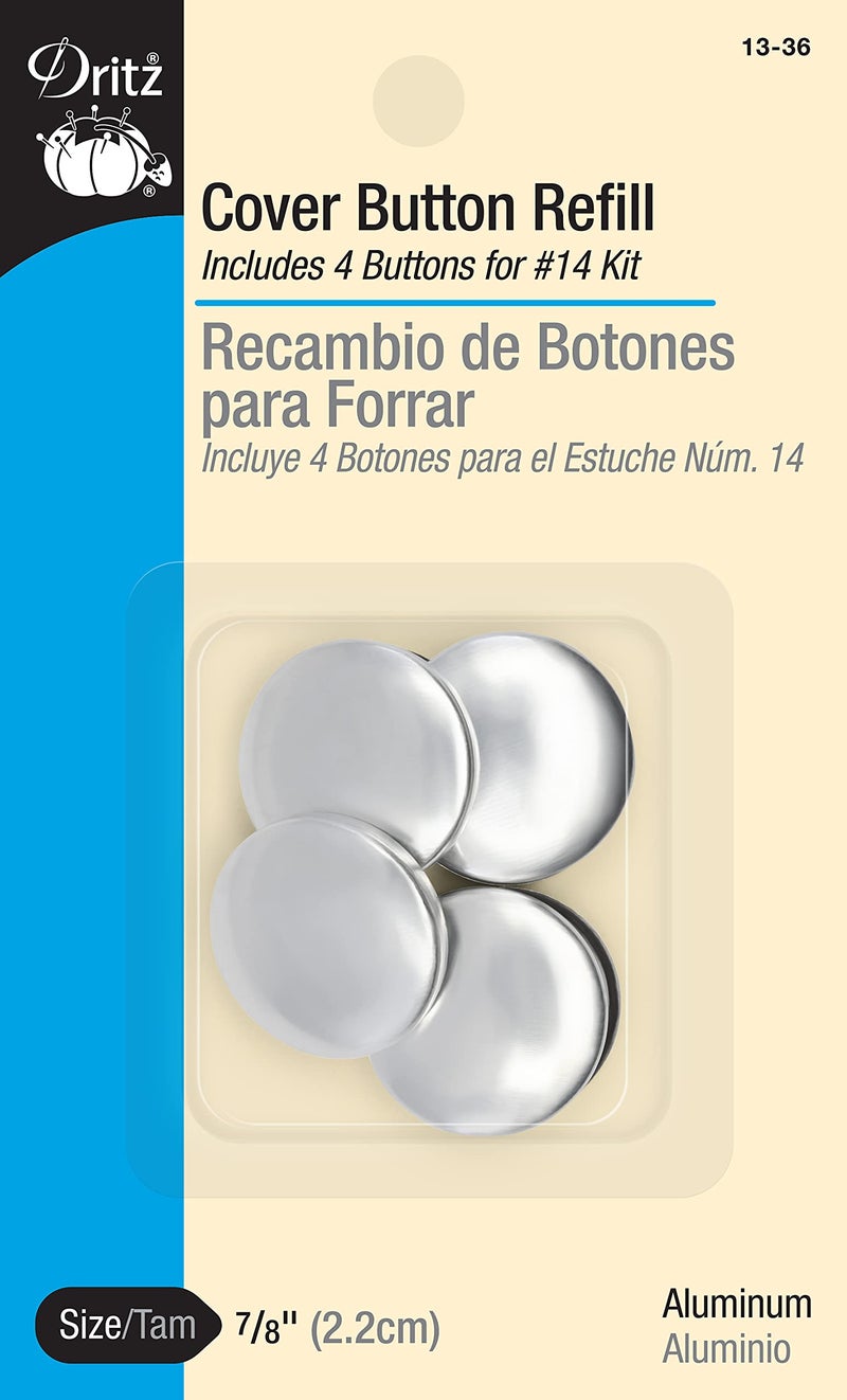 دريز 1336 إعادة تعبئة زر الغطاء لمجموعات 14 حجم 36 78 بوصة 4 مجموعات