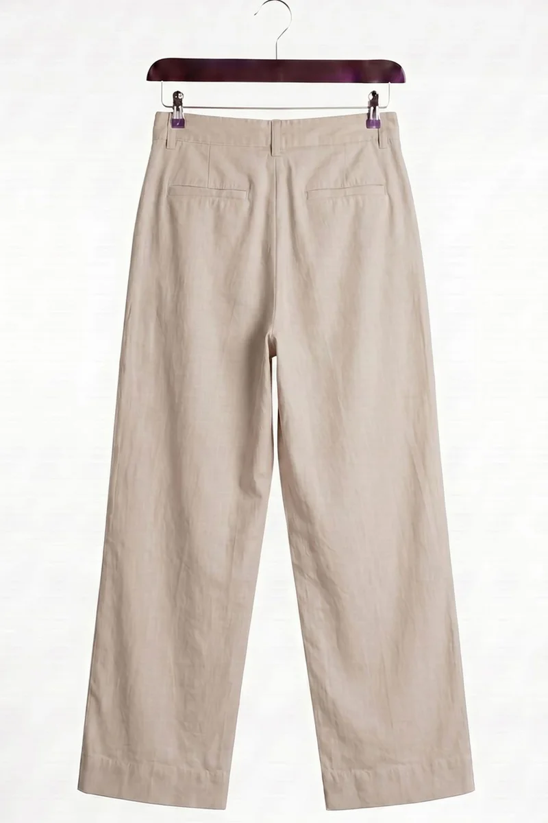 Giesto GIESTO Men's High-Waist Wide-Leg Suit Pants