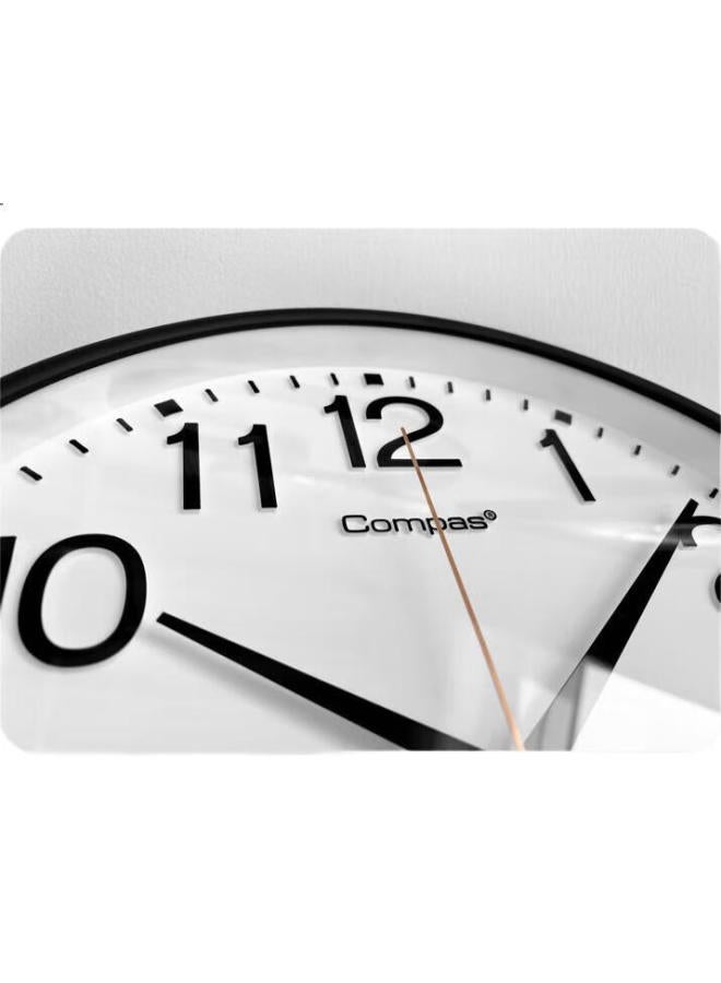 Compas (Compas) Wall Clock Living Room Quartz Clock Wall-Mounted New Clock 3441A Calendar Gold-Plated 46Cm - Image 2