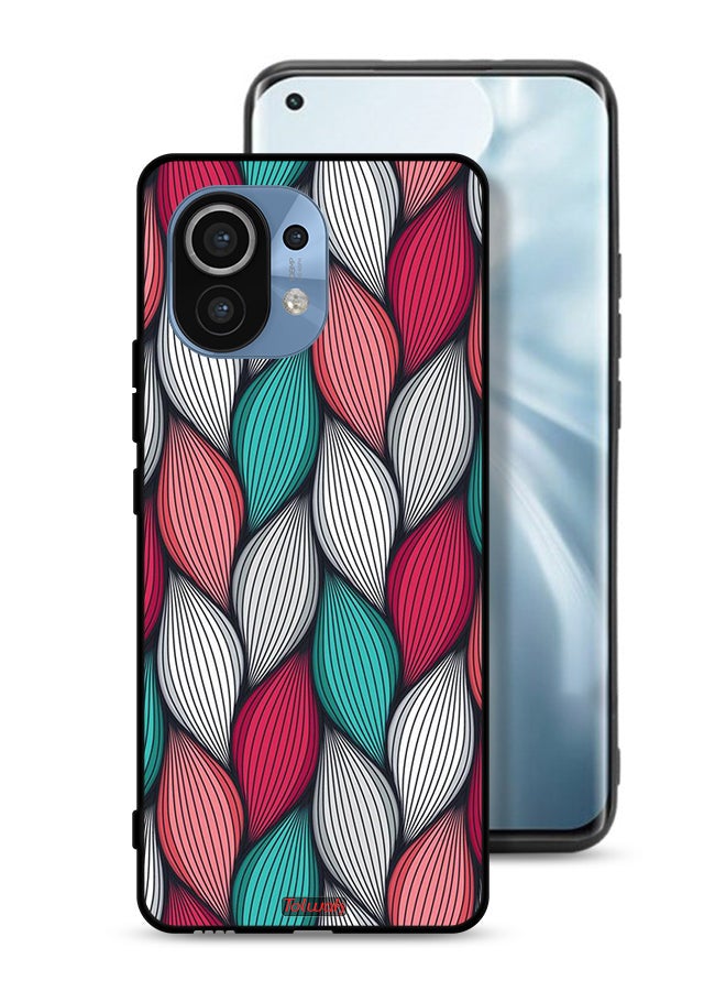 Tolwak Xiaomi Mi 11 Protective Case Cover Feather Pattern - Image 1