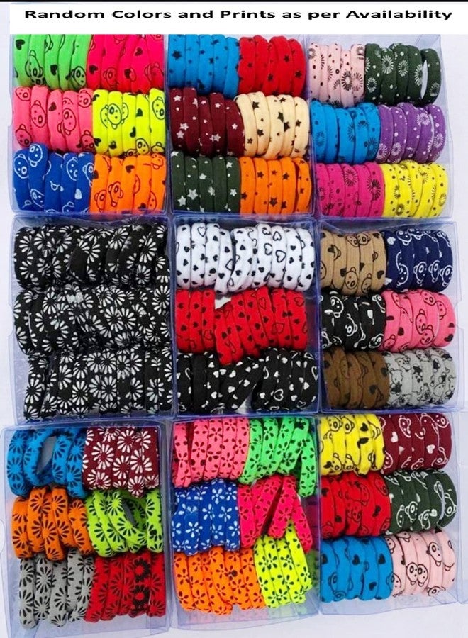 DIAN Assorted Pack of 20 Multicolor and Print Hair Rubber Bands, Ponytail Holders, Hair Tie, Hair Bow, Hair Accessories for Women, Teens and Girl - Image 2