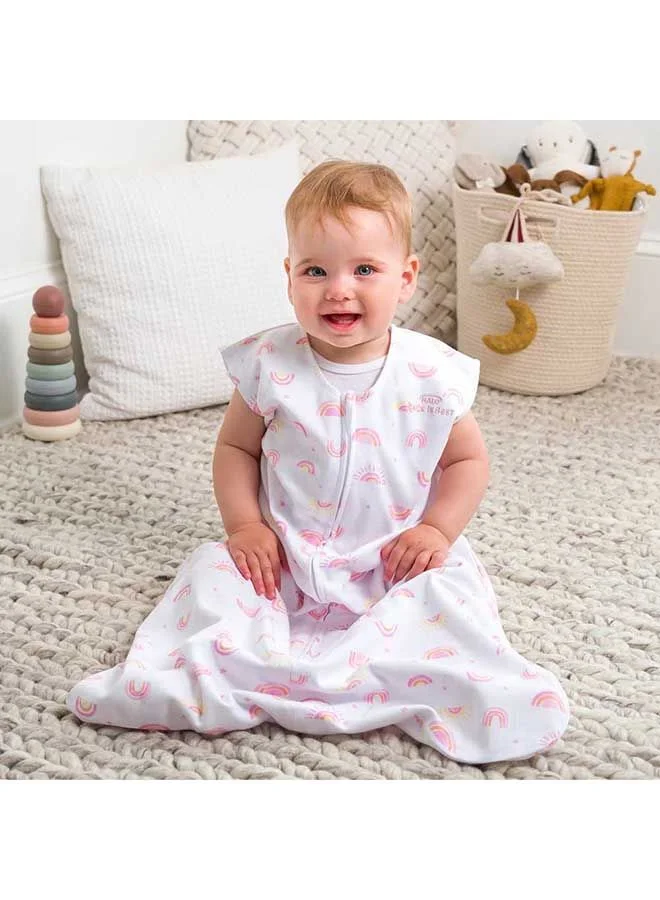 Halo Sleepsack Sleeping Bag 0.5 Tog  Cotton Sunshine Rainbows 18-36M (Package May Vary)