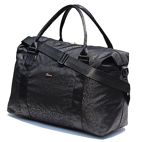 ESVAN Travel Tote Duffel Gym Bag,Weekender Overnight Carry-on Tote Crossbody Bag with Wet Pocket and Trolley Sleeve Upgraded ([A] 1) - Image 1