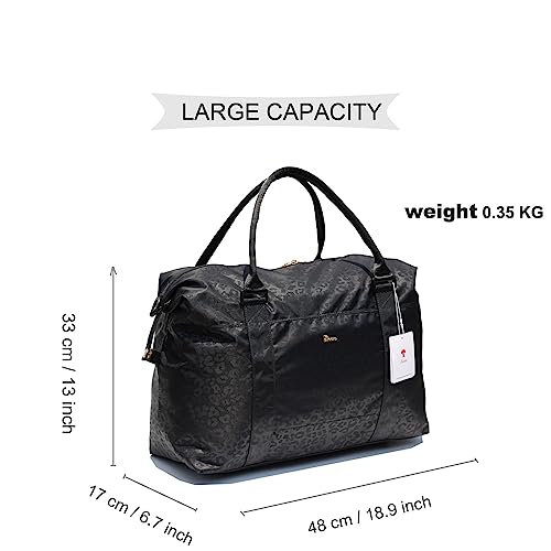 ESVAN Travel Tote Duffel Gym Bag,Weekender Overnight Carry-on Tote Crossbody Bag with Wet Pocket and Trolley Sleeve Upgraded ([A] 1) - Image 2