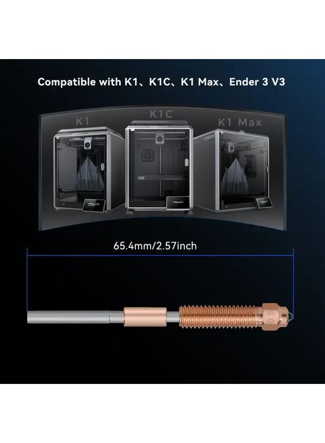 كرياليتي K1C إندر 3 V3 فوهة 3 قطع 0.4 0.6 0.8 مم مجموعة تبادل سريع - Image 2