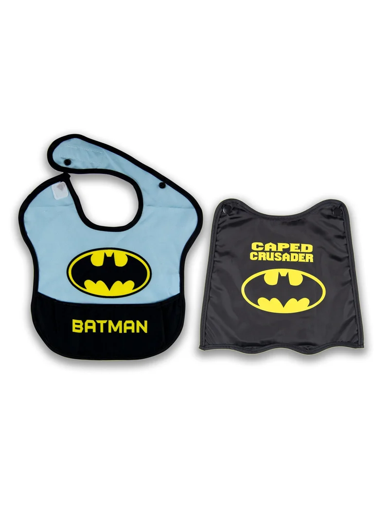 وارنر بروس. Adjustable Batman Baby Bibs With Capes