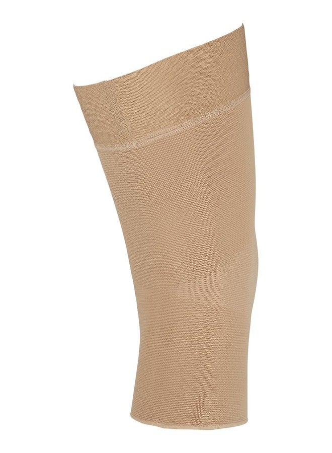medi Seamless Knit Knee Support Compression Sleeve w/Band Beige SM - Image 3