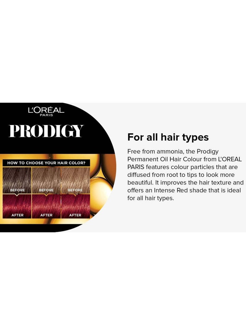 Loreal Paris Prodigy Permanent  Oil Hair Color 6.6 Intense Red 182 ML
