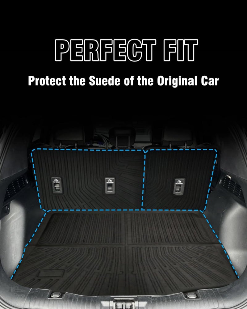 YEBOOCA Cargo Liner for 2020-2025 Ford Escape - Trunk Mat and Back Seat Cover Protector - Image 2