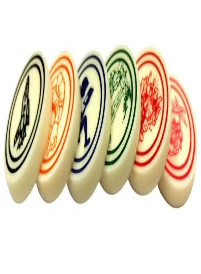 DESCTIDY DESCCTIDY Indoor Game Striker Accessories National & International Carrom Tournament (Multi Design & Colours Set of 3 Pcs, Kids (Design 3) - Image 3