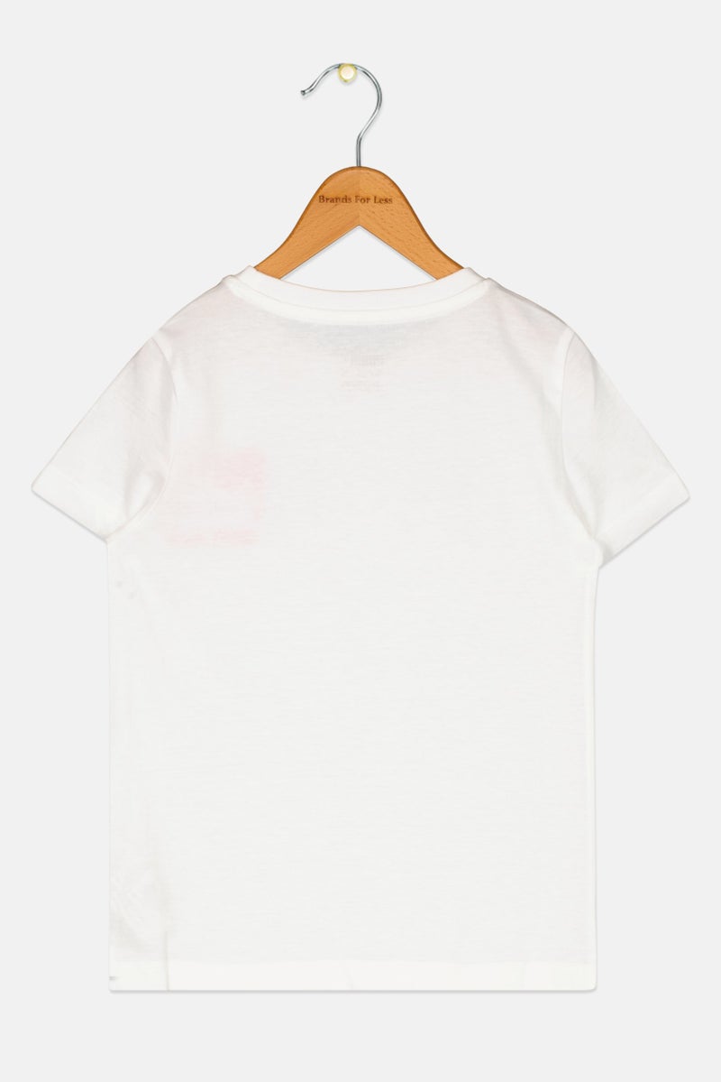 PUMA Kids Girl Sportswear Fit Short Sleeve Outdoor Top, White - Image 2