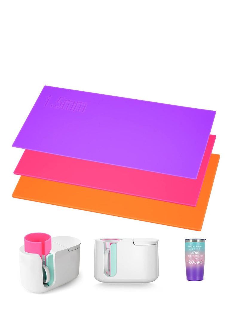 Excefore - 3 Pack  Sublimation Tumbler Wrap, Thermal Sublimation Mug Silicone Plate for Mug Press, Suitable for Sublimation Tumbler Blanks Tumbler Press Attachment - Image 1