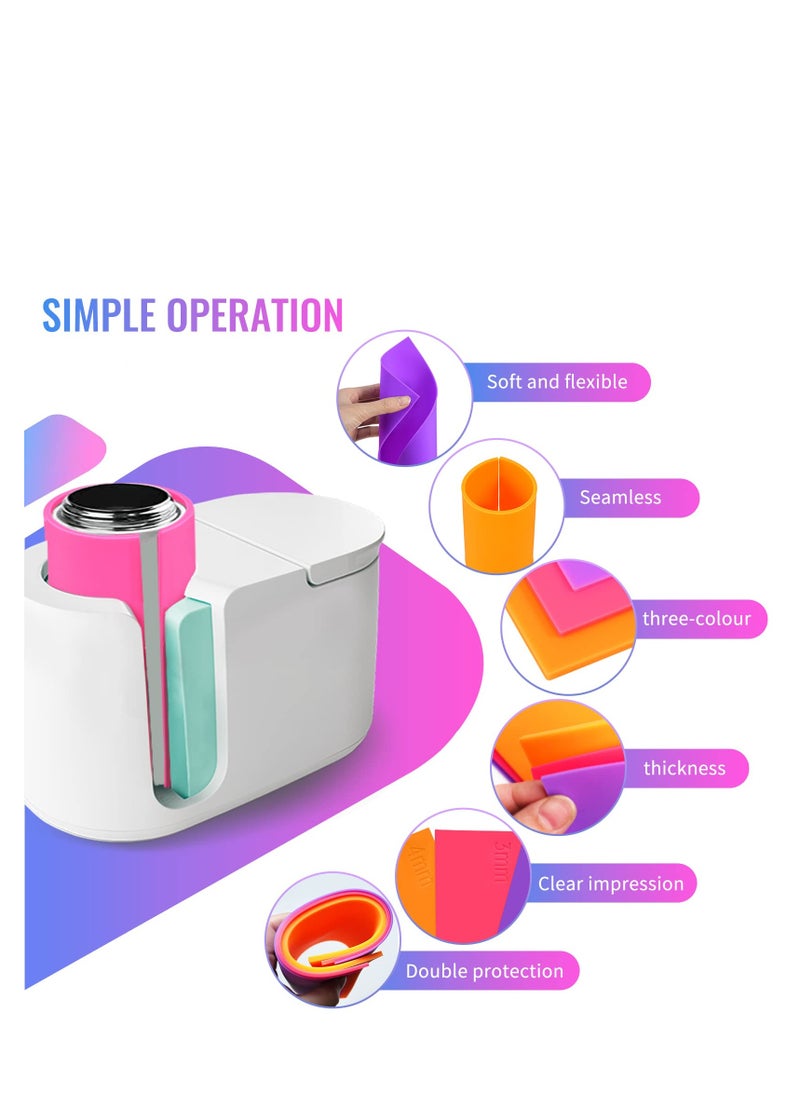 Excefore - 3 Pack  Sublimation Tumbler Wrap, Thermal Sublimation Mug Silicone Plate for Mug Press, Suitable for Sublimation Tumbler Blanks Tumbler Press Attachment - Image 1