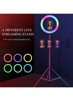 General Original Beauty Live Lights RGB Colorful Lights Ming Muscle Ring Lights MJ26 Marquee Rainbow Neon Lights-Color:MJ20-8 Inch RGB Fill Light (360 Pan-tilt + Single Position)  - Image 4