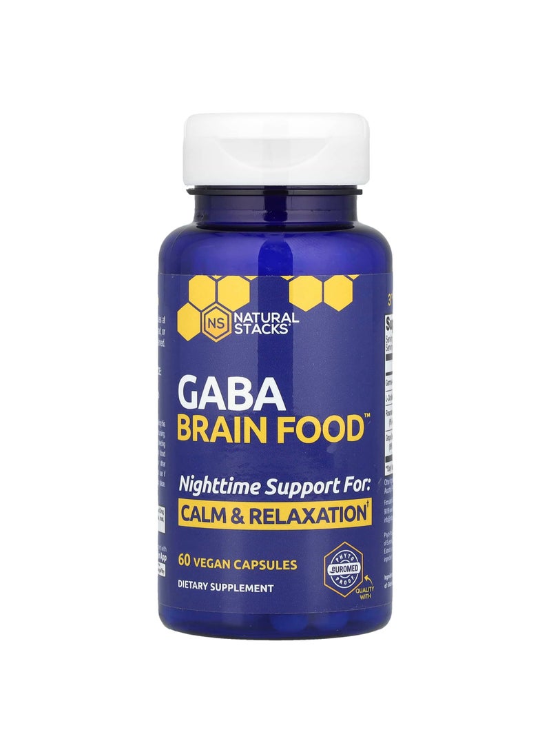 Gaba Brain Food™, 60 Vegan Capsules
