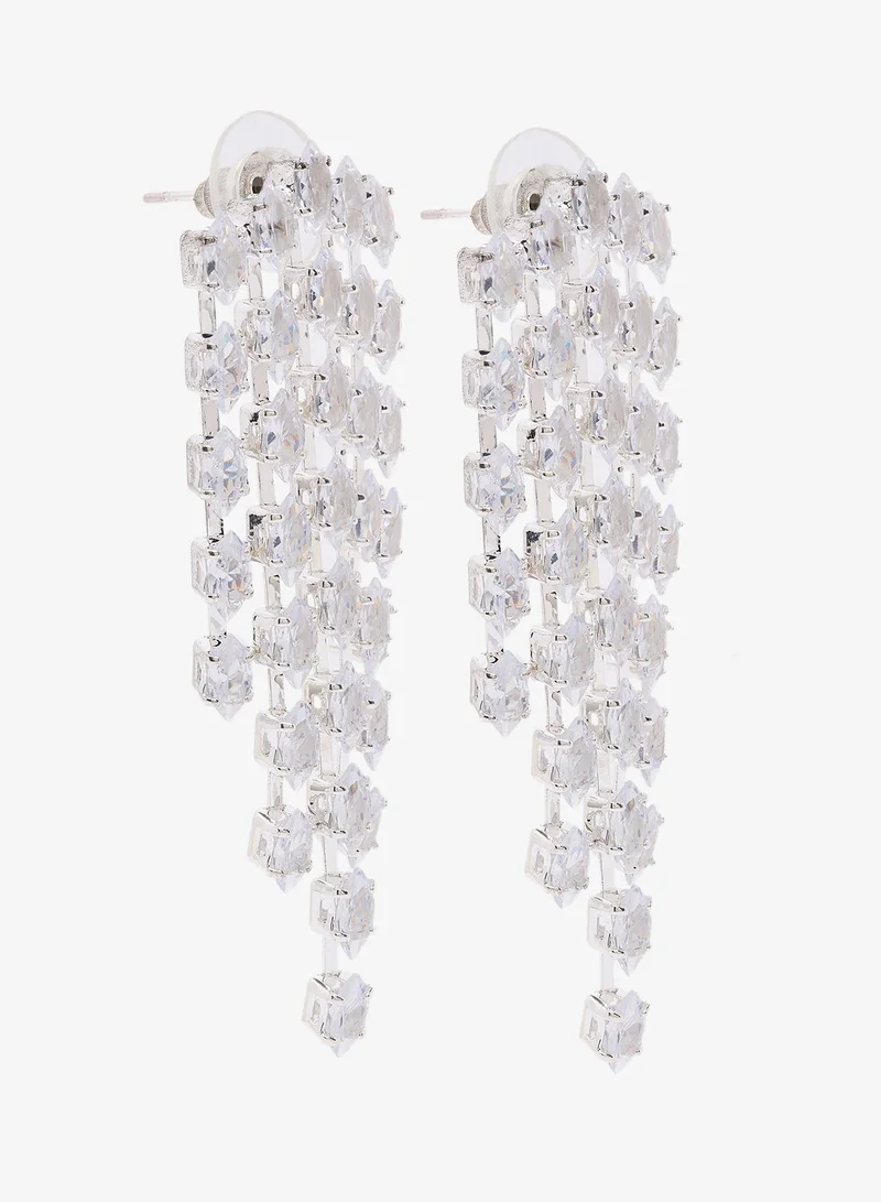 Ella Limited Edition Rhinestone Diamonte Drop Down Earrings
