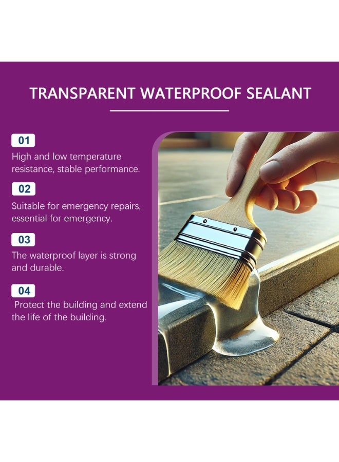 JUE-FISH JUE FISH transparent waterproof sealant bathroom kitchen roof anti-leakage plugging no brick breaking leak repair agent - Image 3