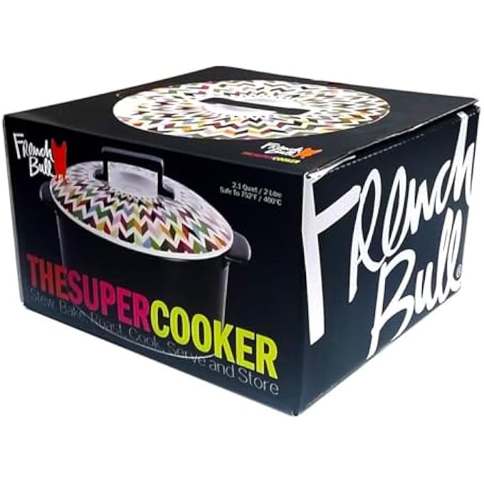 فرنش بول زيغي بلاك مع رسم متعدد الألوان 18 سم، مصنوع من البورسلين المطلي غير اللاصق مع غطاء ملون، يُستخدم في طباخ الغاز والكهرباء وأواني الفرن أيضًا. - Image 4